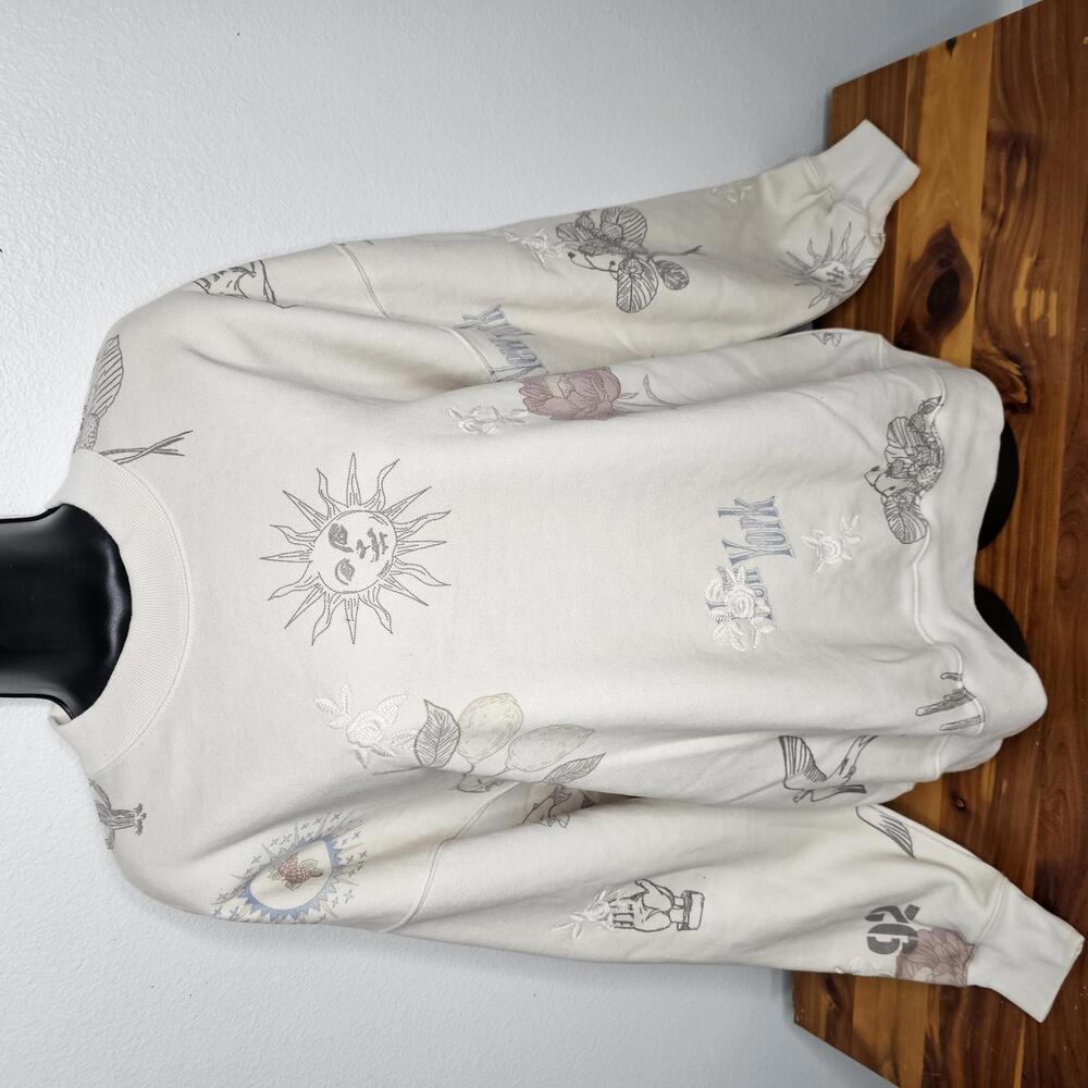NWT Abercrombie & Fitch Oversized A&F Soft Fleece Cream Sweatshirt - Size M
